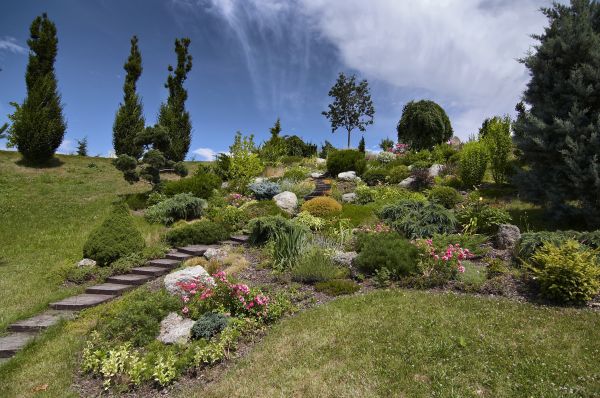 Steep Terrain Landscaping in Sun City Center